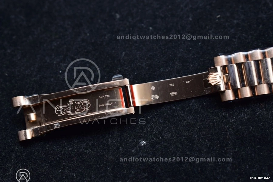 RG 36 V5 with Silver vr3255 DayDate 904L Edition Diamond (Gain EasyMatch Square on QF Steel President Bracelet Dial Best Weight) 675 1023